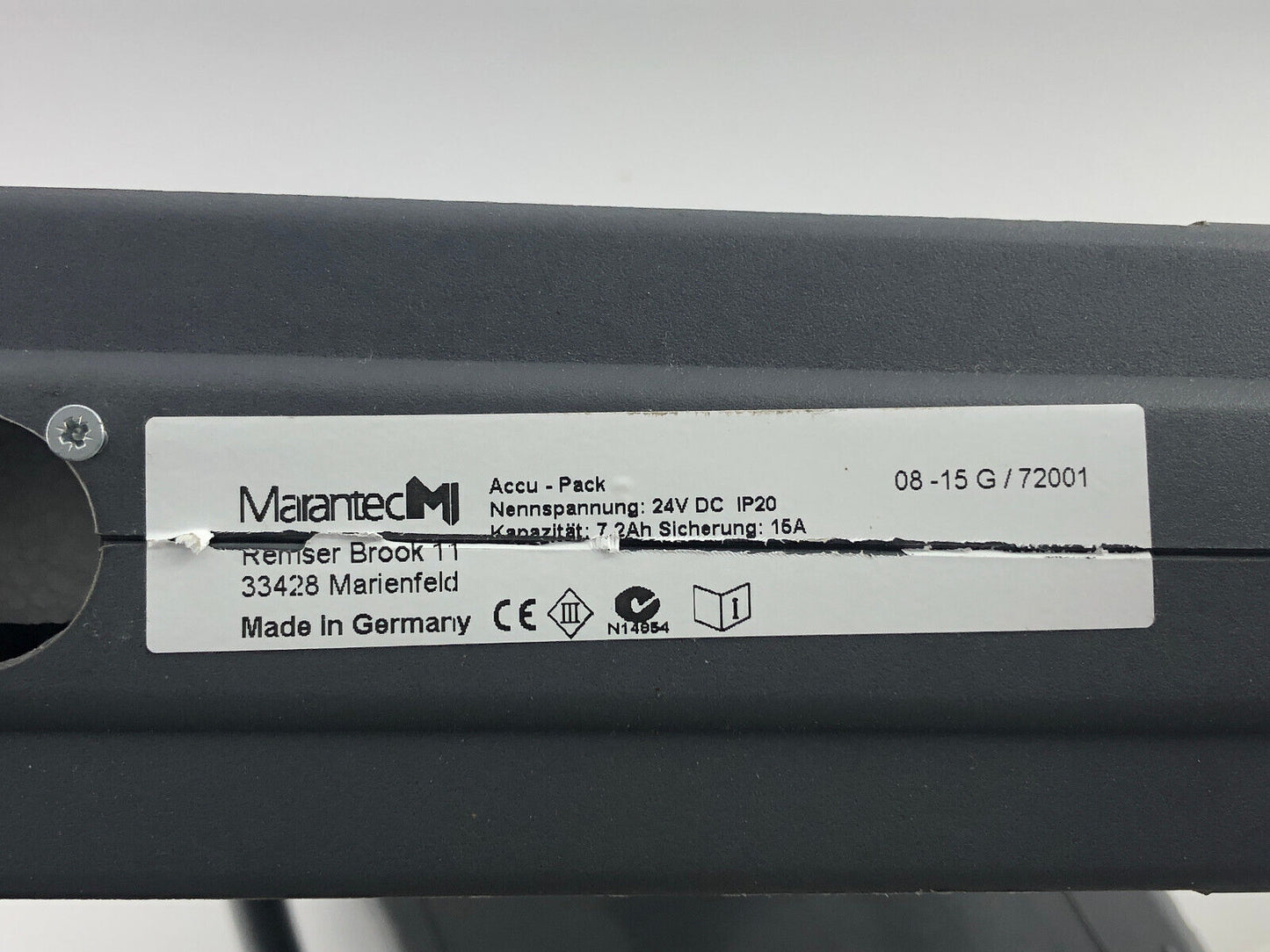 Marantec Comfort 211 Accu Pack Koffer Hülle Akku Schutz