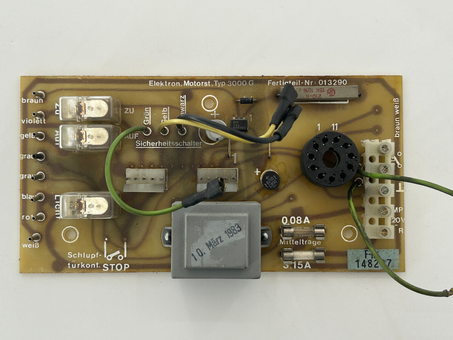 Tormatic 3000G board control main board control board operation base board electronics control board