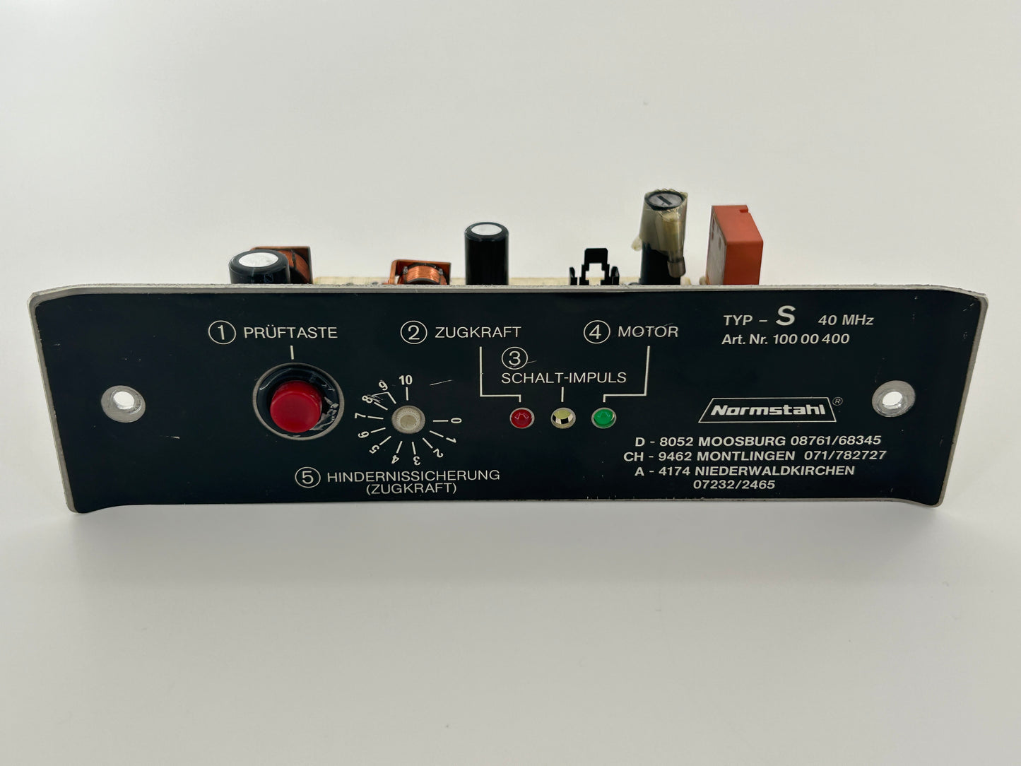 Normstahl Typ S Einschubsteuerung Einschubeinheit Elektroniksteuerung Platine Elektronik Steuerung