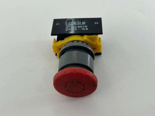 Geba Tronic DC3-G1 Not Aus Schalter Knopf Drücker