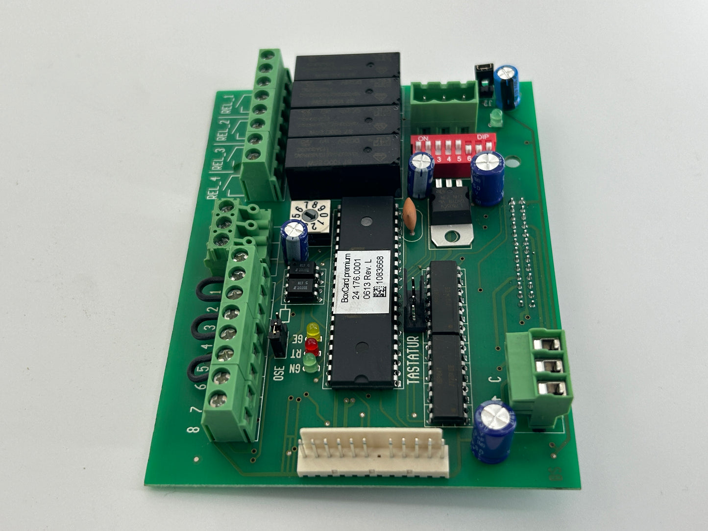 Elero BoxControl RD400 Platine Elektronik Steuerung Hauptplatine Steuerplatine Basisplatine Bedienplatine Elektroniksteuerung Leistungsplatine Multifunktionsplatine