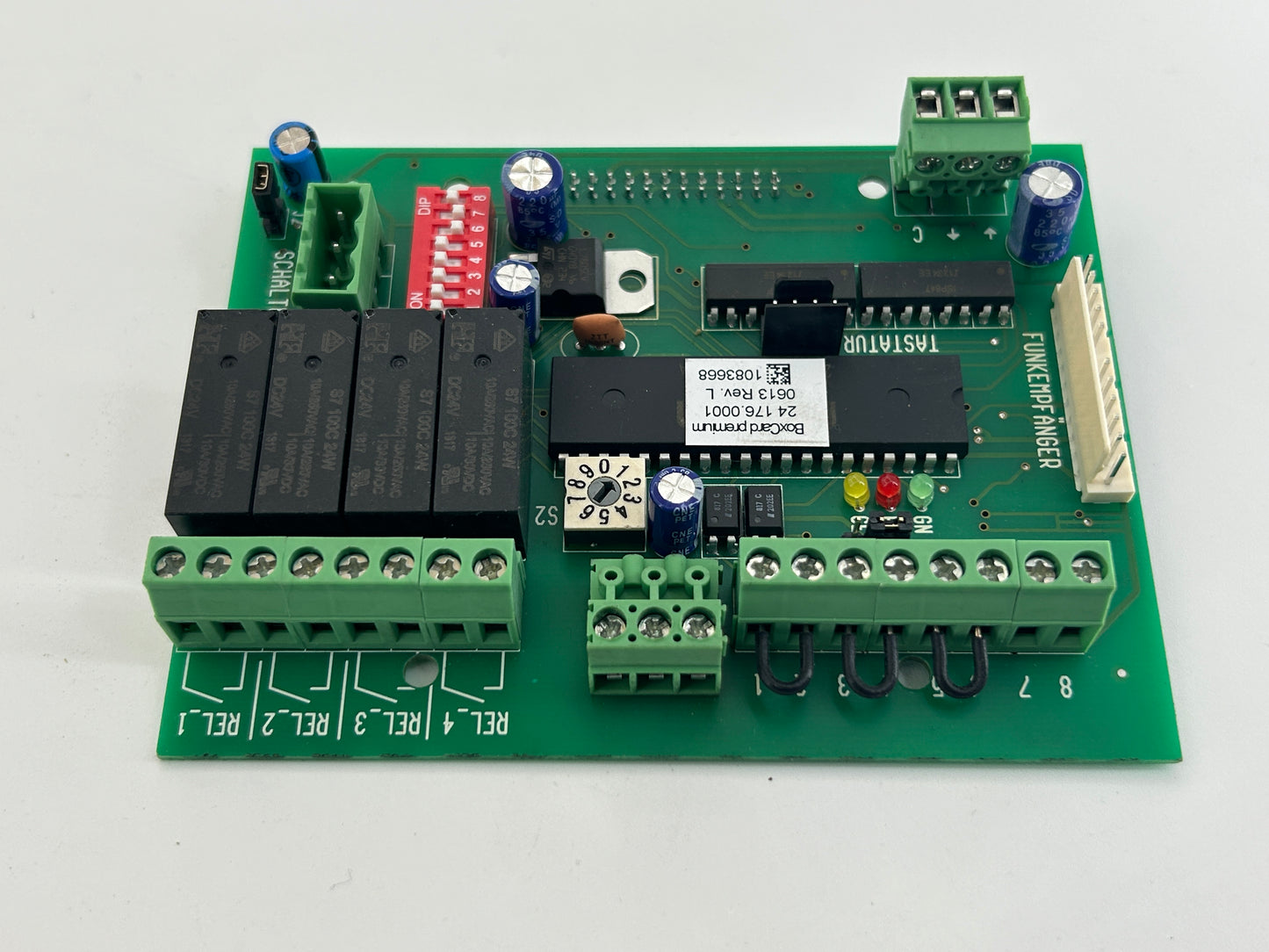 Elero BoxControl RD400 Platine Elektronik Steuerung Hauptplatine Steuerplatine Basisplatine Bedienplatine Elektroniksteuerung Leistungsplatine Multifunktionsplatine