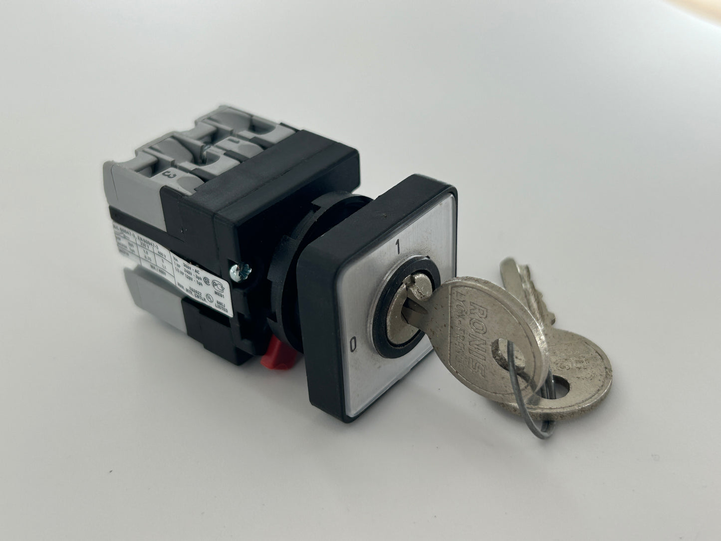 Elero BoxControl RD400 Schlüsselschalter Schalter Hauptschalter Knopf Hebelschalter Umschalter AN AUS Taster Notaus Drucktaster Taster Kippschalter Wippschalter