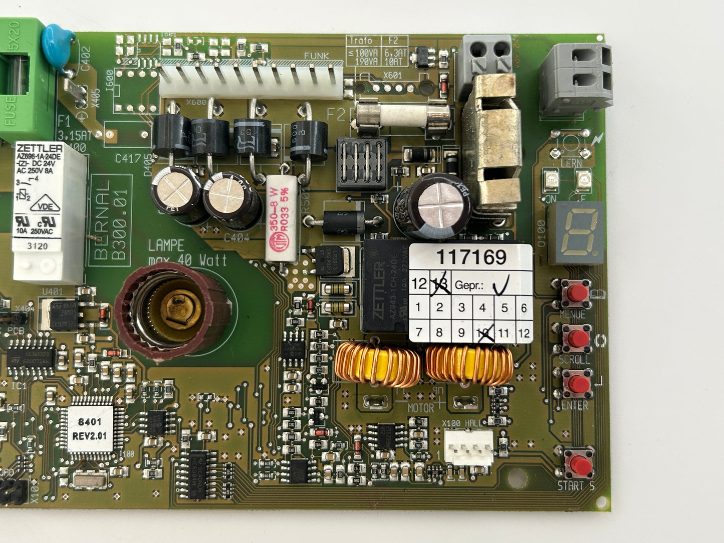 Bernal G 401-80 board electronics control main board control board operating board control electronics base board