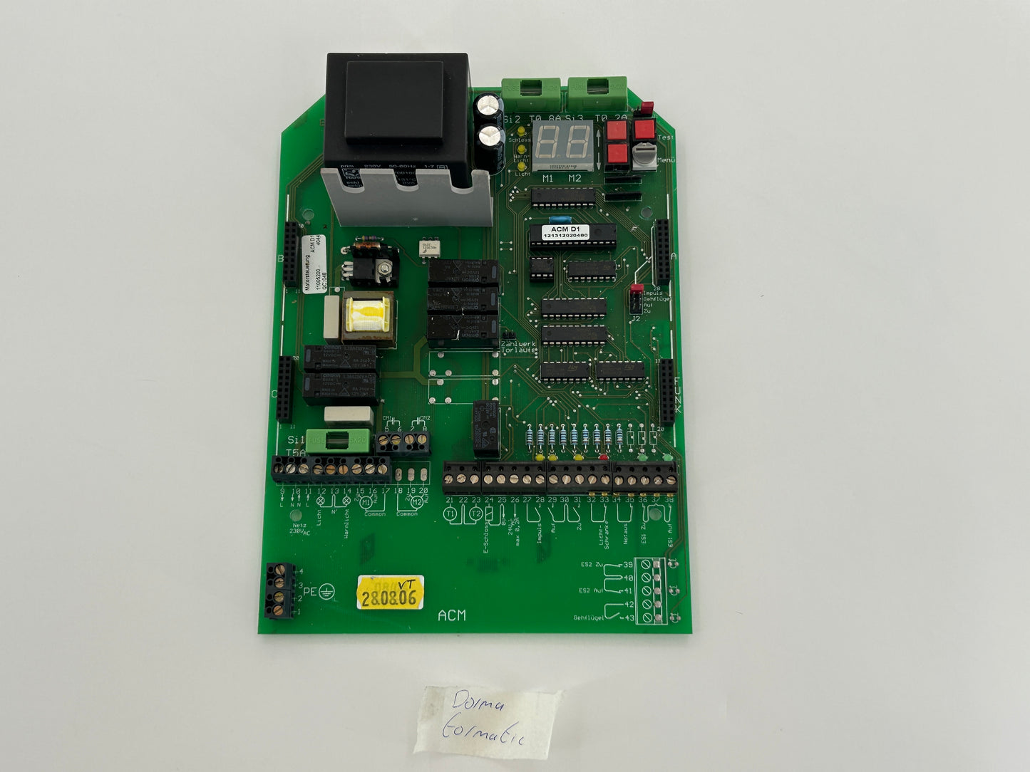 Sommer DTA300 Platine Motorsteuerung Elektronik Steuerung Hauptplatine Steuerplatine Basisplatine Bedienplatine Elektroniksteuerung Leistungsplatine Multifunktionsplatine