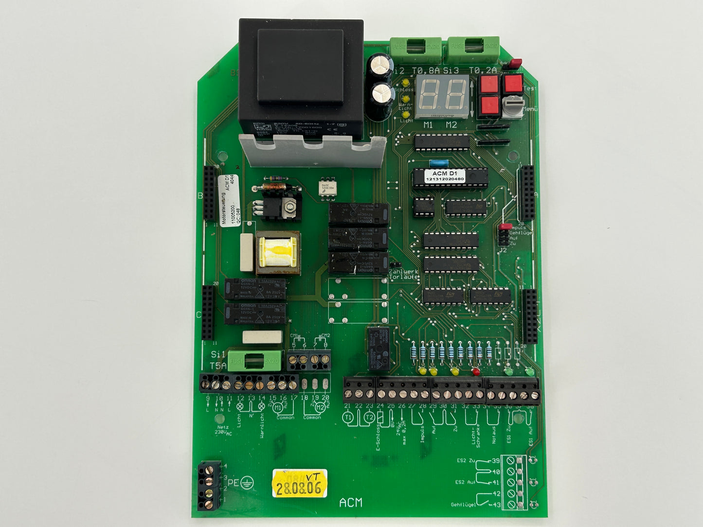 Sommer DTA300 Platine Motorsteuerung Elektronik Steuerung Hauptplatine Steuerplatine Basisplatine Bedienplatine Elektroniksteuerung Leistungsplatine Multifunktionsplatine