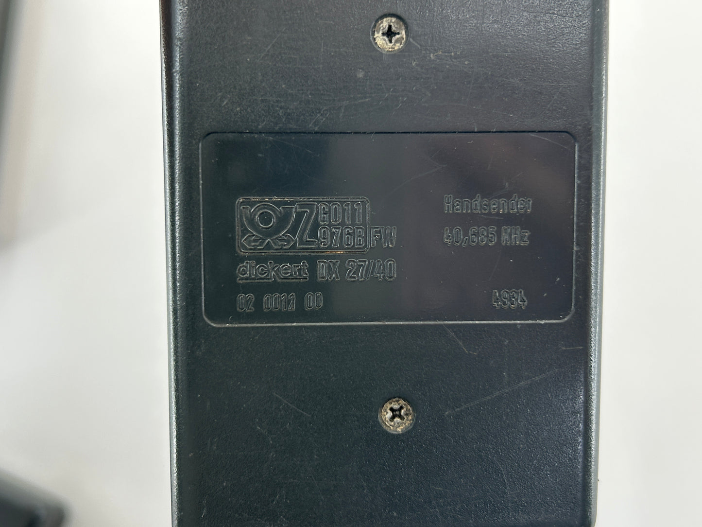 Normstahl hand transmitter radio button radio remote control remote control push button switch 40 MHz
