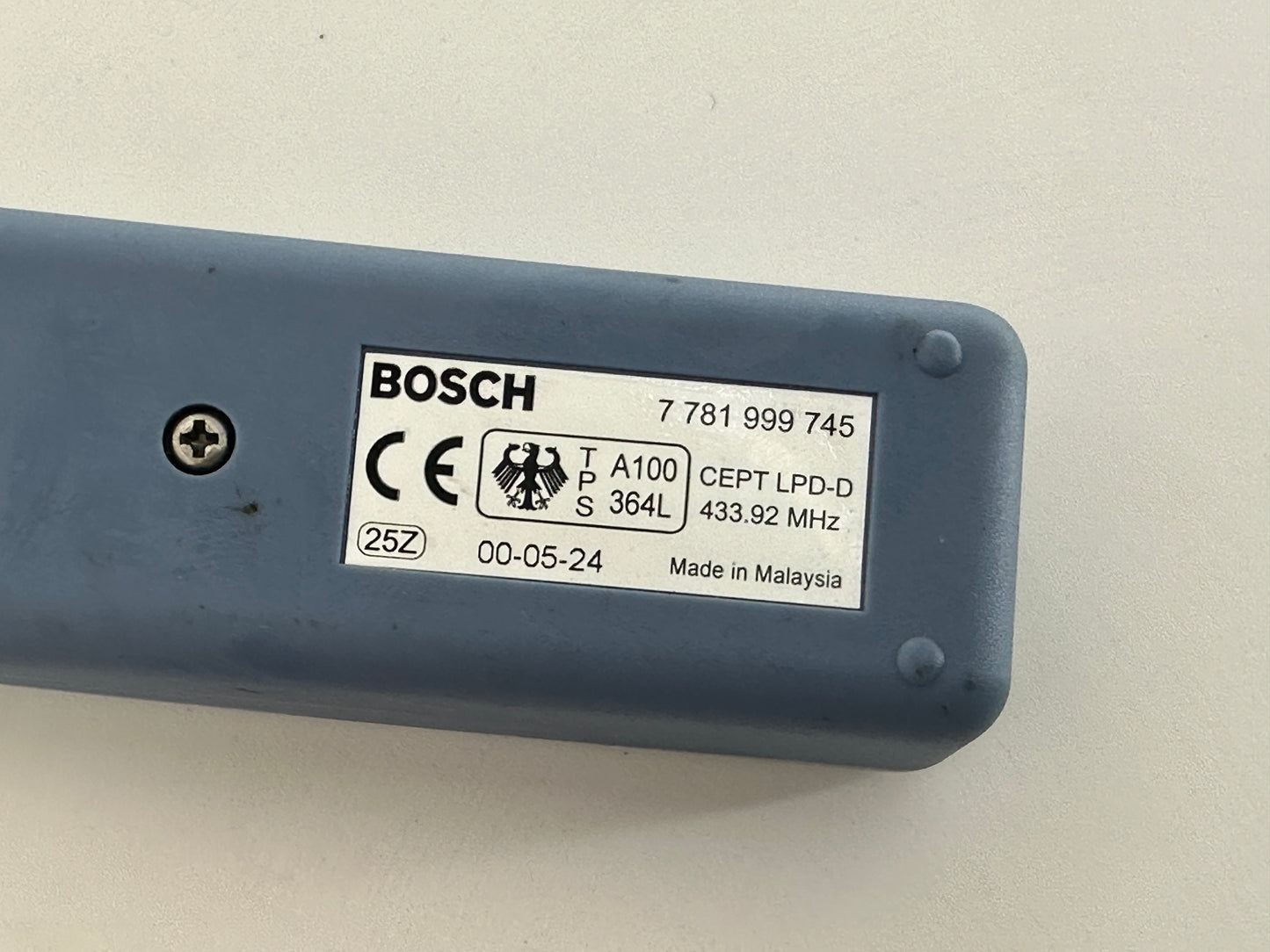 Bosch Fernbedienung Funk Fernsteuerung Handsender Funktaster Drücker.