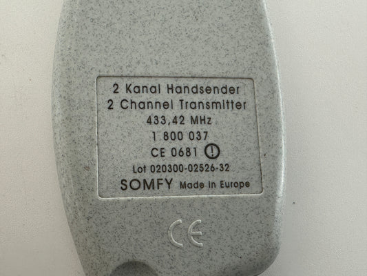 SOMFY 433 MHZ Handsender Drücker Fernbedienung Funktaster Funk Fernsteuerung Schalter Toröffner Transmitter Handöffner