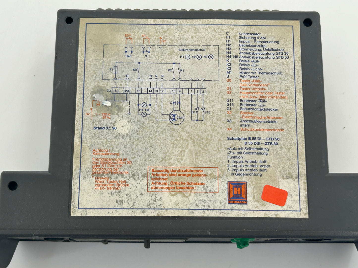Hörmann GTS30 Steuerung Einschubsteuerung Motorsteuerung Bedienung