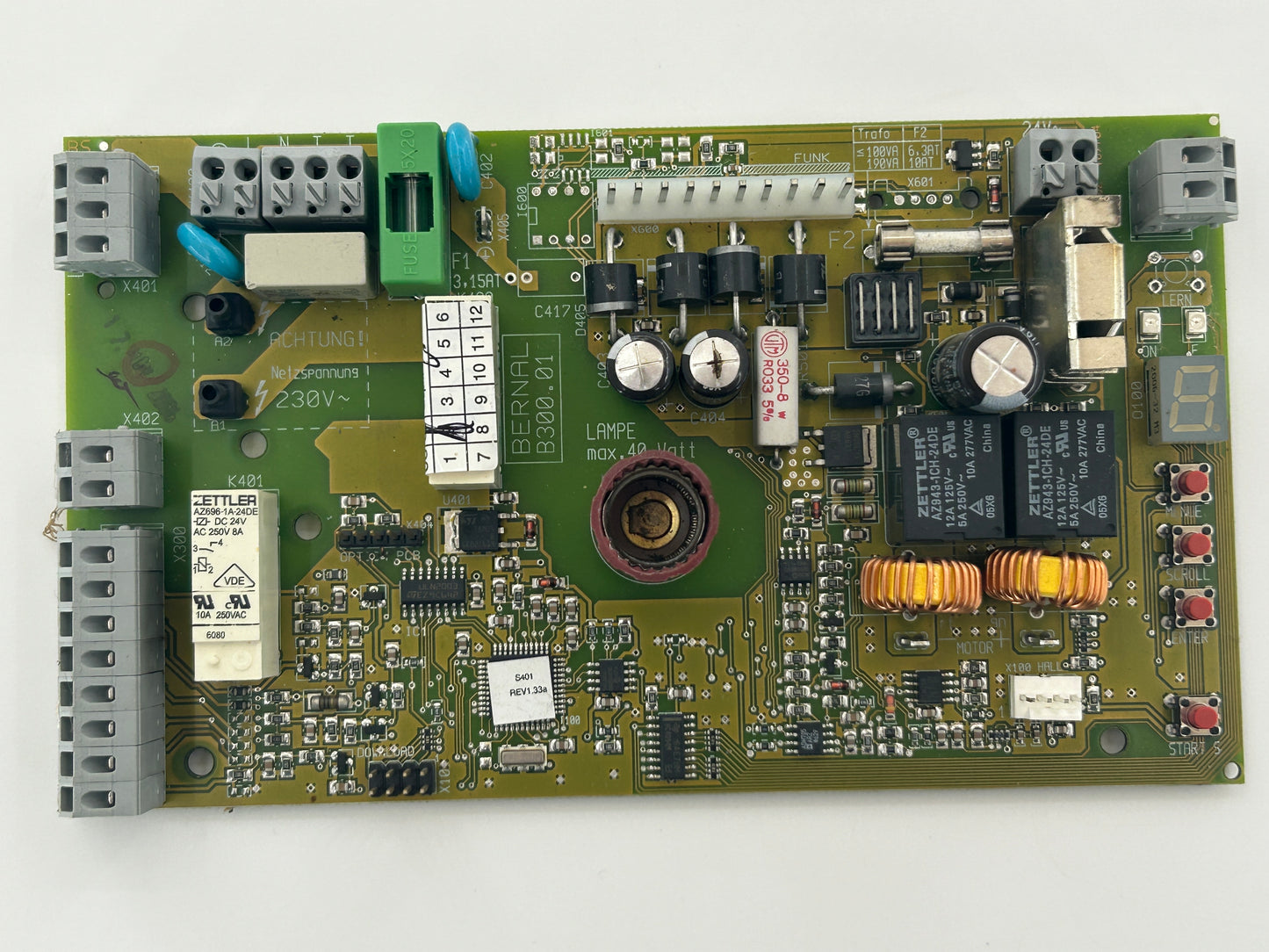 Bernal S401-80 board control main board operation electronics