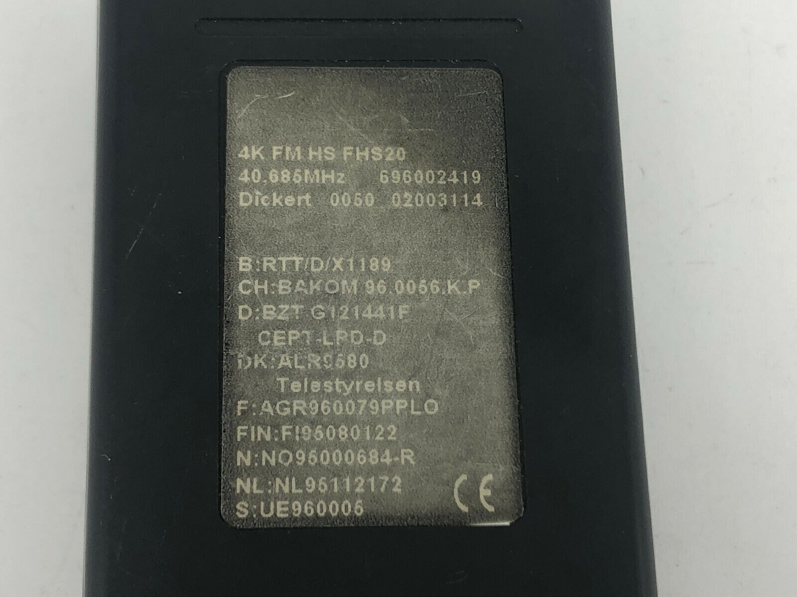 Dickert FHS20 Funk Funktaster Fernbedienung Handsender Drücker Fernsteuerung