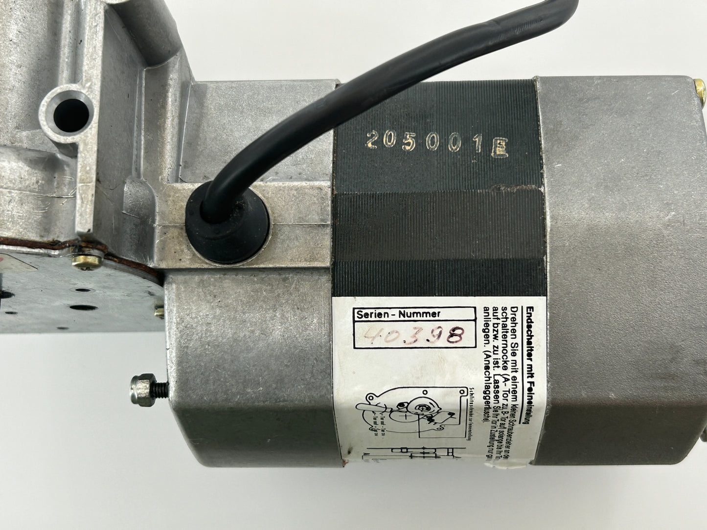 Sommer Egrotronik Motor Ersatzmotor Tormotor Antriebsmotor Getriebemotor