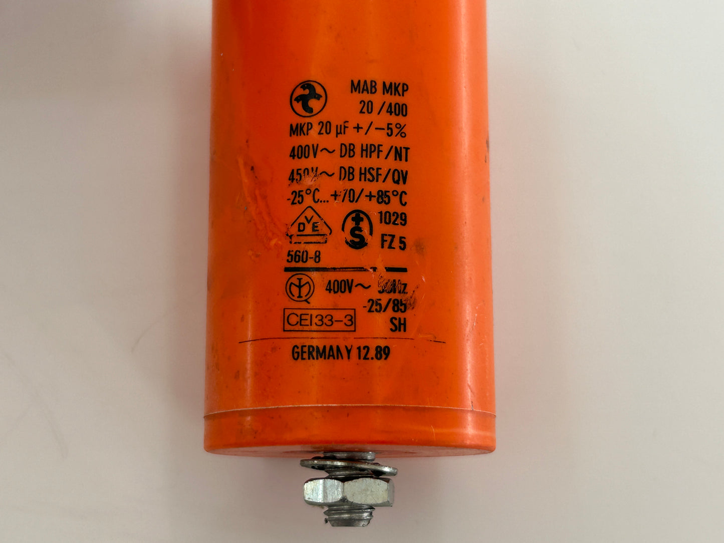 Ansonic MA100 Kondensator Elko Anlaufkondensator Motorkondensator Radial