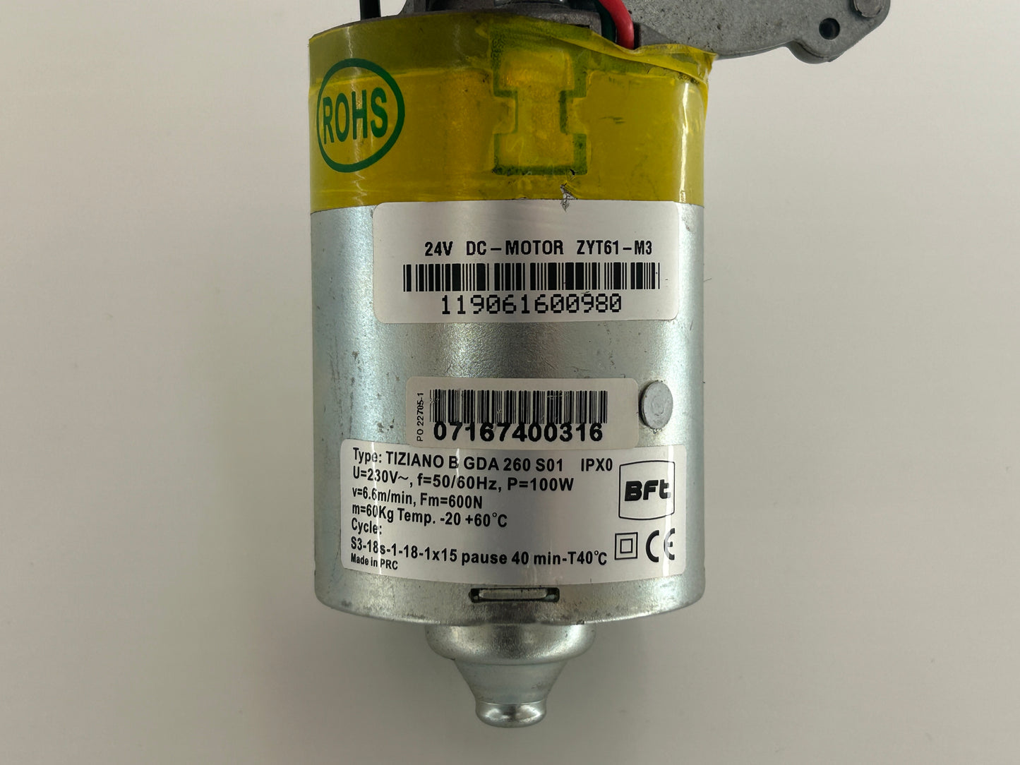 Tiziano 600N Motor Drive Motor Gear Motor Replacement Motor Gate Motor Lifting Motor Garage Door Motor Electric Motor 
