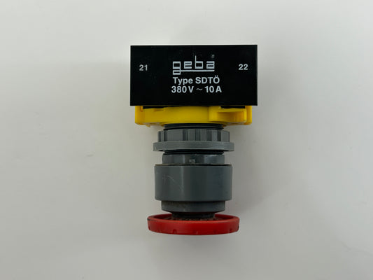 Geba Tronic DC3-G1 Not Aus Schalter Knopf Drücker