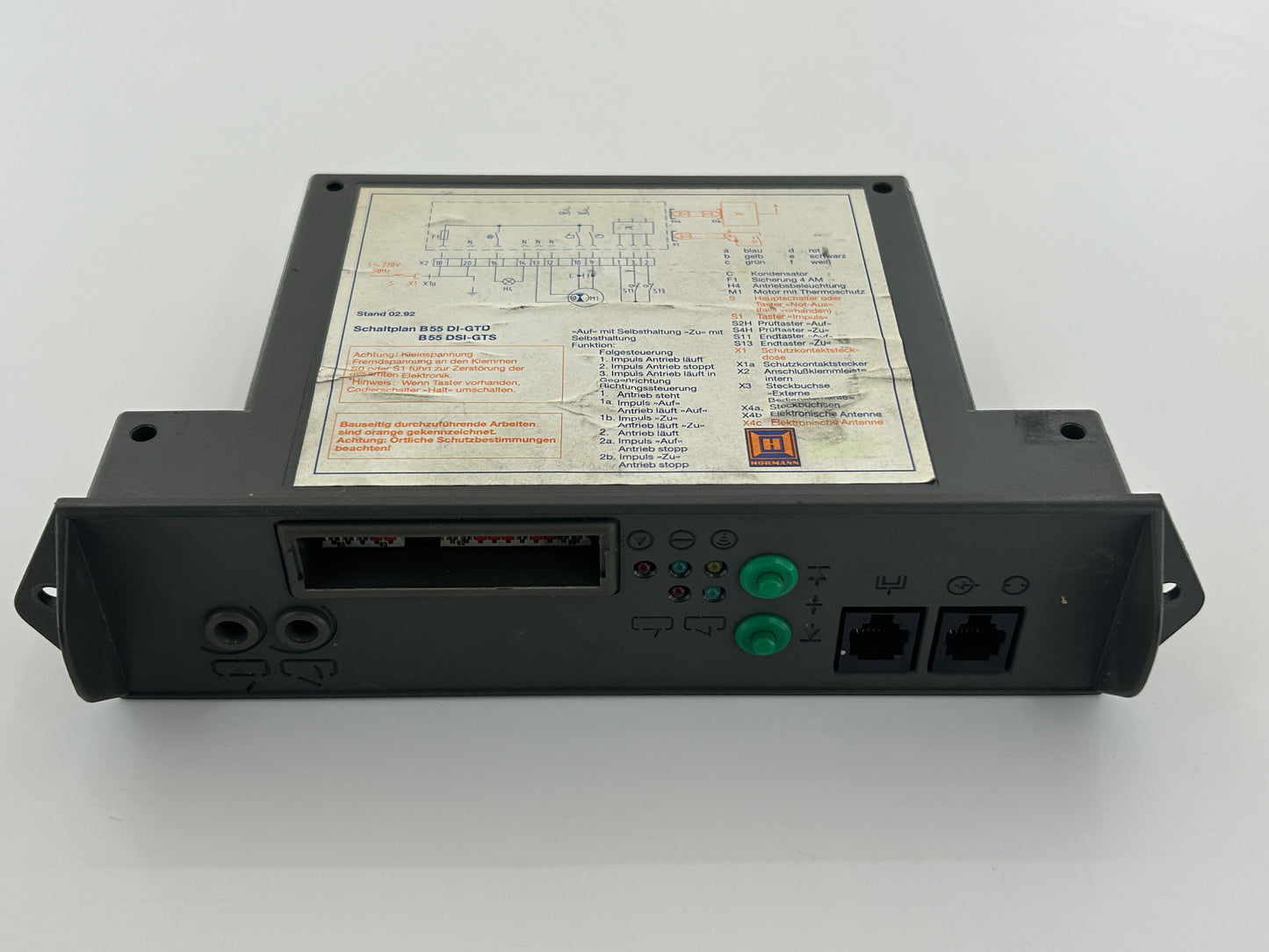 Hörmann GTS30 control unit, slide-in control unit, motor control unit, operation