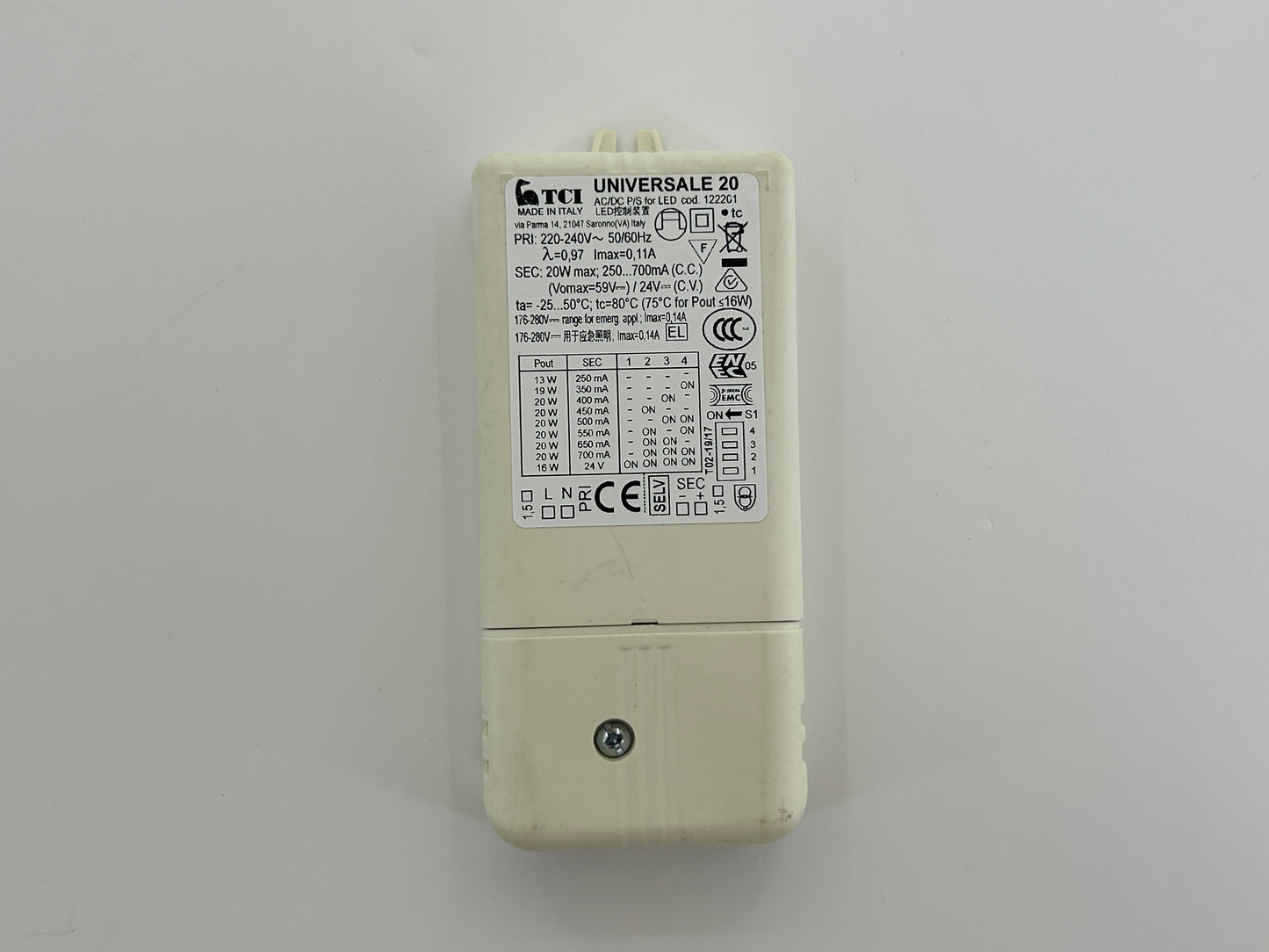 TCI Universale 20 Steuerung Elektronik 1222C1