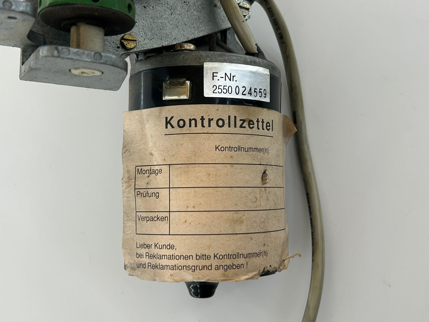 Tormatic GTA540 Motor Antriebsmotor Getriebemotor Ersatzmotor Tormotor Hubmotor Garagentormotor Elektromotor