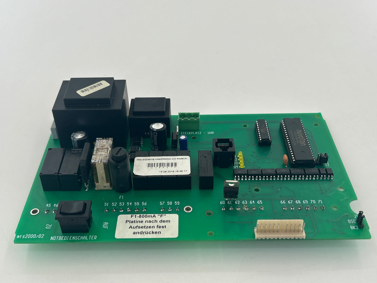 Meißner MTS2000 Platine Steuerung Elektronik Hauptplatine Steuerplatine Steuerungsplatine Bedienplatine Steuerungselektronik Basisplatine