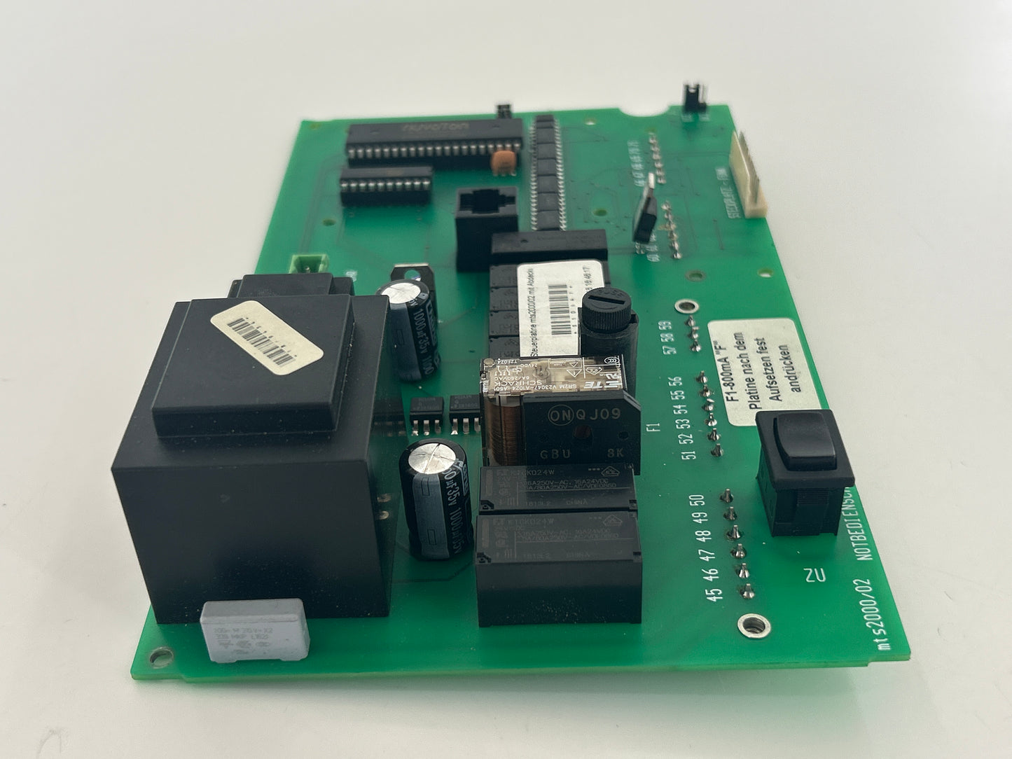 Meißner MTS2000 Platine Steuerung Elektronik Hauptplatine Steuerplatine Steuerungsplatine Bedienplatine Steuerungselektronik Basisplatine