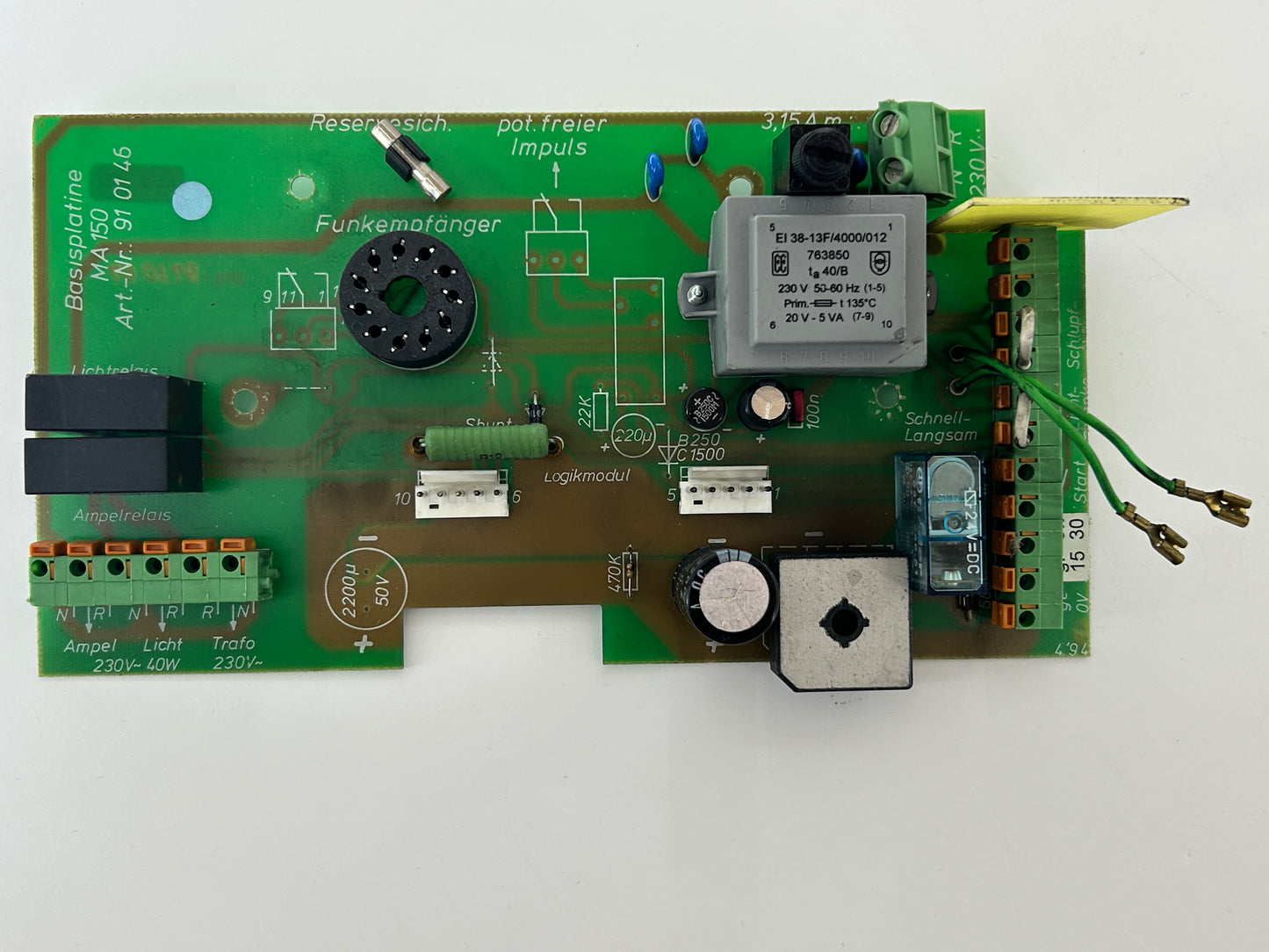 Ansonic MA150 Platine Elektronik Steuerung Hauptplatine Steuerplatine Steuerungsplatine Bedienplatine Steuerungselektronik Basisplatine