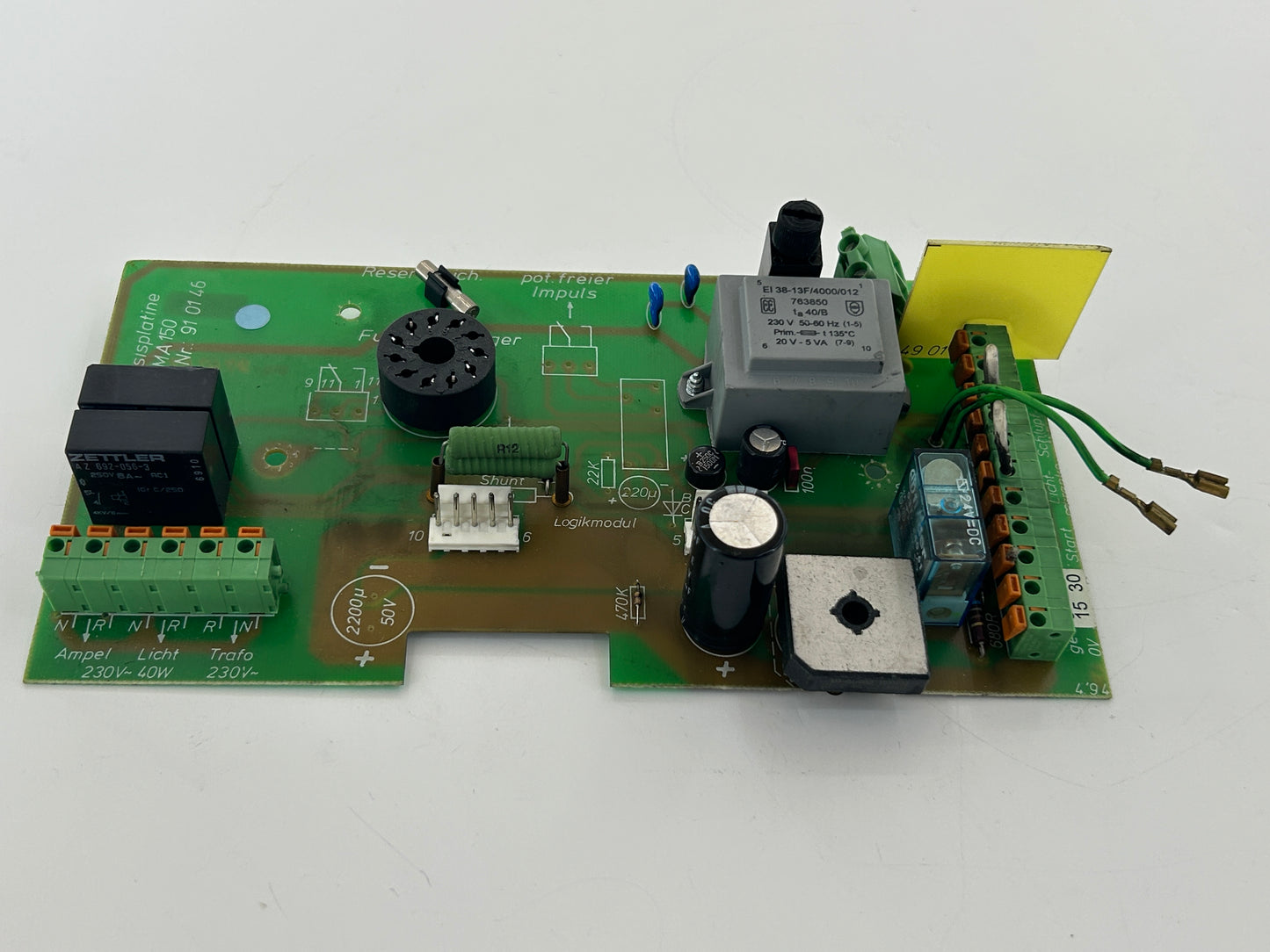 Ansonic MA150 Platine Elektronik Steuerung Hauptplatine Steuerplatine Steuerungsplatine Bedienplatine Steuerungselektronik Basisplatine