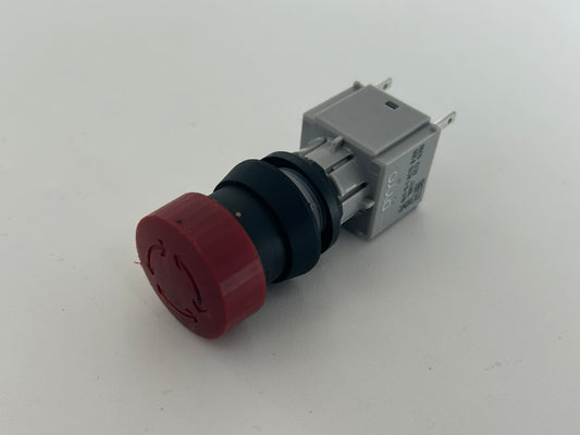 Hauss Elektronik GmbH Kehl V7.0 R6 Gegenverkehr NotAus Schalter Hauptschalter Knopf Hebelschalter Umschalter AN AUS Taster Notaus Drucktaster Taster