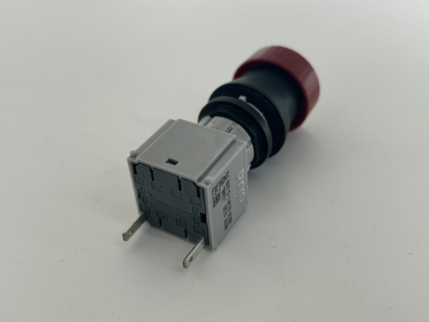 Hauss Elektronik GmbH Kehl V7.0 R6 Gegenverkehr NotAus Schalter Hauptschalter Knopf Hebelschalter Umschalter AN AUS Taster Notaus Drucktaster Taster