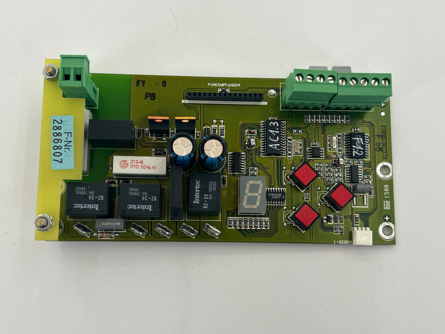 Tormatic GTA615 Platine Steuerung Hauptplatine Steuerplatine Elektronik Steuerungsplatine Bedienplatine Steuerungselektronik Basisplatine