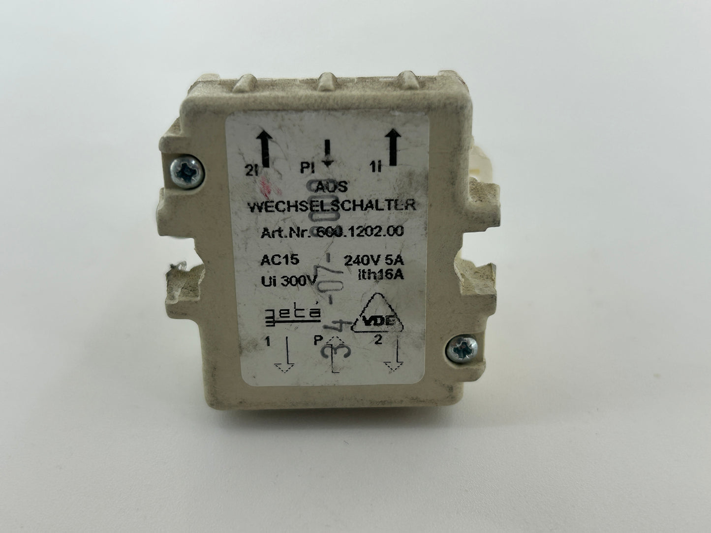 Hörmann 460R Steuerung Wechselschalter Hauptschalter Knopf Hebelschalter Umschalter AN AUS Taster Notaus Drucktaster Taster