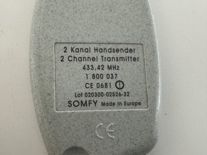 SOMFY Handsender Fernbedienung  Drücker Funktaster Fernsteuerung 433MHZ